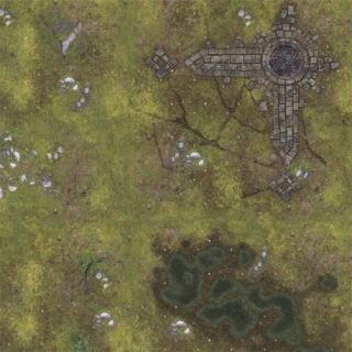 Ruins 3'X3' (90X90CM) - FOR WARHAMMER, WARHAMMER 40K AND OTHER WARGAMES