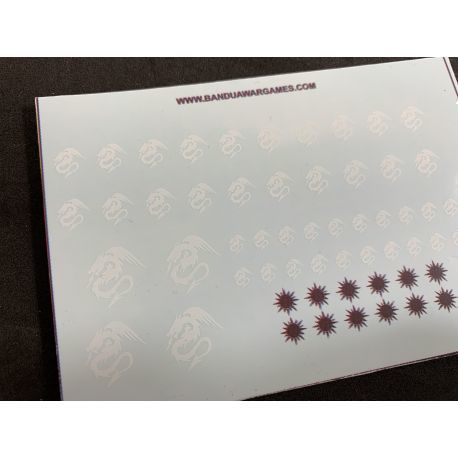 White Dragon Symbol - Decal Sheet