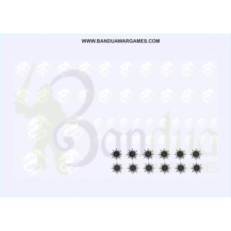 White Dragon Symbol - Decal Sheet