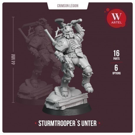 Crimson Legion`s Stormtroopers (2 Sodiers+2 Specialists + Stromtrooper`s Unter)