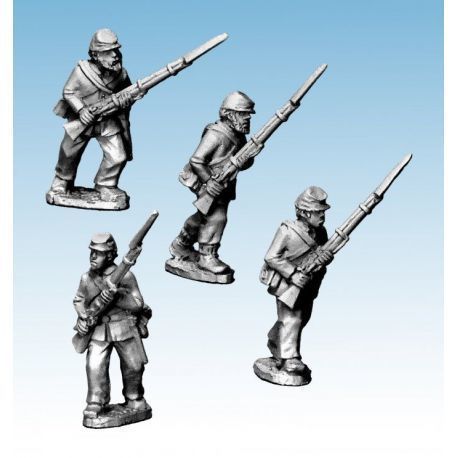 ACW Infantry in Jacket and Kepi Advancing/ Charging