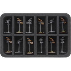 FOAM TRAY FOR T'AU EMPIRE - 12 COMPARTMENTS