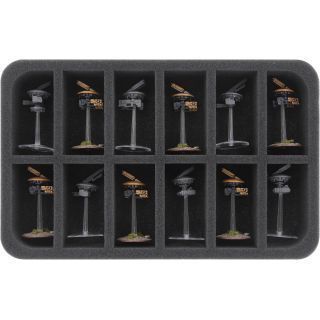 FOAM TRAY FOR T'AU EMPIRE - 12 COMPARTMENTS