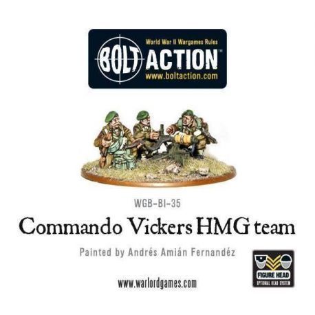 Commando Vickers HMG team