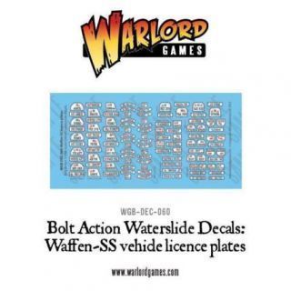 Waffen-SS Licence plates decal sheet