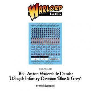 US 29th Infantry Division 'Blue & Grey' decal sheet
