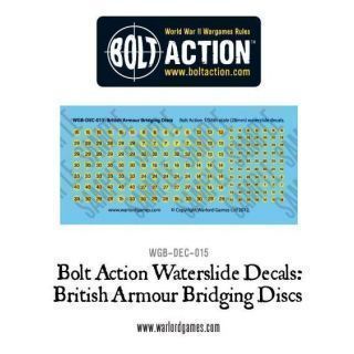 Bolt Action British Armour Bridging discs decal sheet