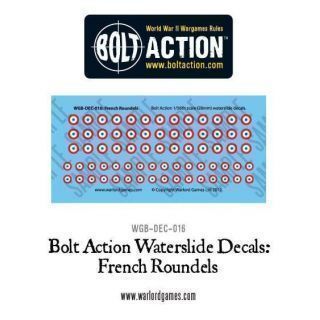Bolt Action French Roundels decal sheet