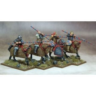 Roman Mounted Equites (Hearthguard) on Cataphract horses (1 point) (4)