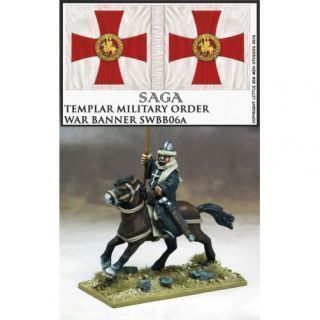 Military Order War Banner & Bearer (Templar)