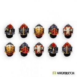 Imperial Crusaders Helmet Heads (10)