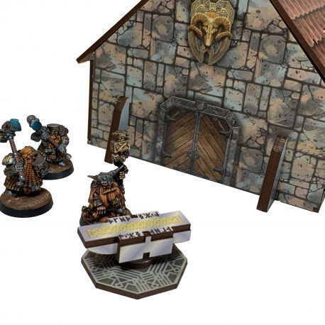 Dwarf Forge  and Walls   - Pre Painted Terrain set