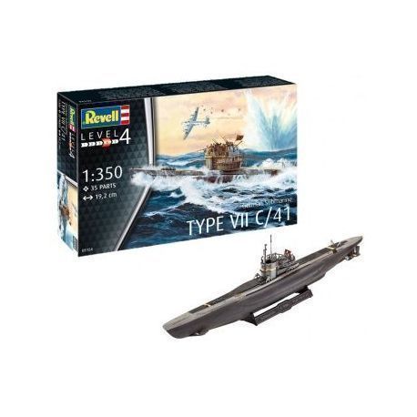 German Submarine Type VII C/41 (1:350)