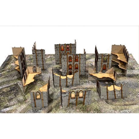 WTC TERRAIN - ALL RUINS PACK - Imperial World  1