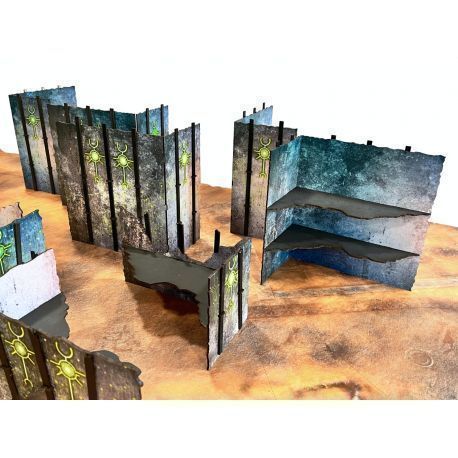 WTC TERRAIN - ALL RUINS PACK - Necro World