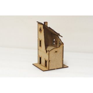 ruined dividing building 15 mm ( Flames of War , Napoleonic , WWI , WWII ,)