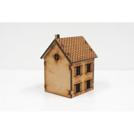 Small country house 15 mm ( Flames of War , Napoleonic , WWI , WWII ,)