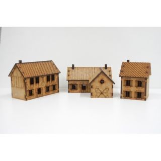 Country houses pack 15 mm ( Flames of War , Napoleonic , WWI , WWII ,)