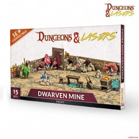 Dungeons N Lasers - Dwarven Mine Props