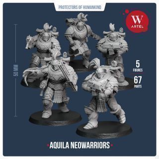 Aquila Neowarriors (squad of five warriors)