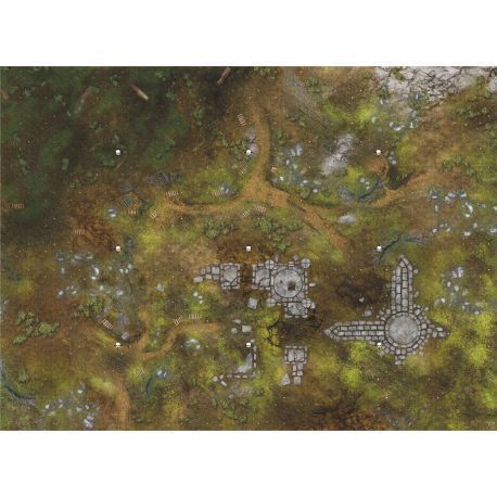 War Fields CONQUER 44"X60" WITH DEPLOYMENT ZONES FOR AOS