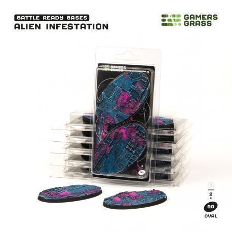 Alien Infestation Bases Oval 90mm (x2)