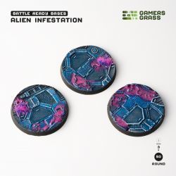 Alien Infestation Bases Round 50mm (x3)