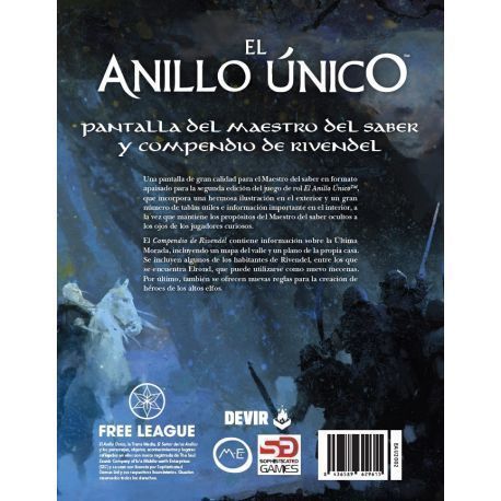 EL ANILLO ÚNICO 2ª ED.: PANTALLA MÁS COMPENDIO DE RIVENDEL (CASTELLANO)