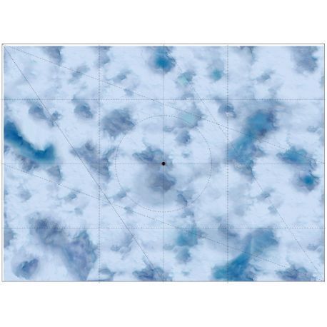Snow and Ice mat 44'X60' with deployment zones for warhammer 40k 10 edition
