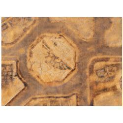 Imperiacl City Desert 2 mat 44'X60'   with deployment zones for warhammer 40k 10 edition