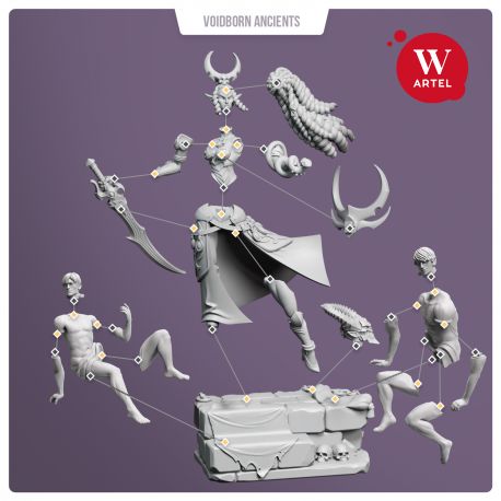 Lady Agrippyne with 2 Male Slaves