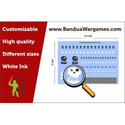Caution Striped - Varius sizes - Decal Sheet