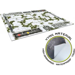 Snow Bowl Mat by KRB STUDIO