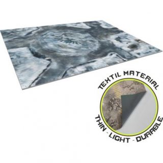 Imperiacl City Snow 2 mat 44''X60'' with deployment zones for warhammer 40k TEXTIL