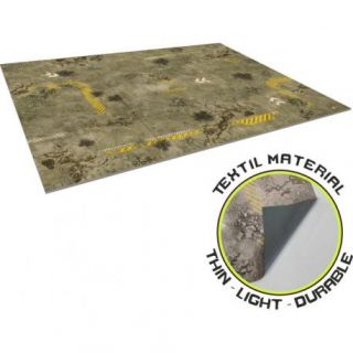 Warzone Alpha Play Mat 44"x60" by KRB STUDIO with deployment zones for warhammer 40k TEXTIL