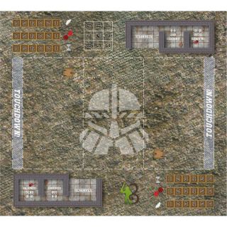 Fantasy Football Map dwarf - compatible with Blood Bowl TEXTIL