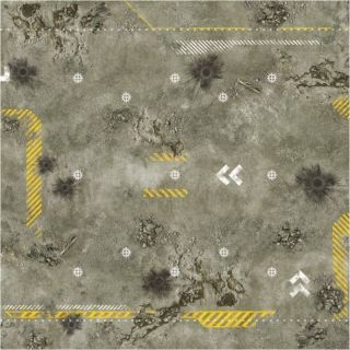 WARZONE Mat 3'X3' WITH MARKS FOR SHATTERPOINT TEXTIL