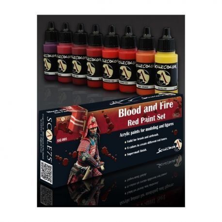 BLOOD AND FIRE RED PAINT SET
