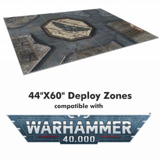 Tapetes de 44"X60" con lineas de despliegue para Warhammer 40000