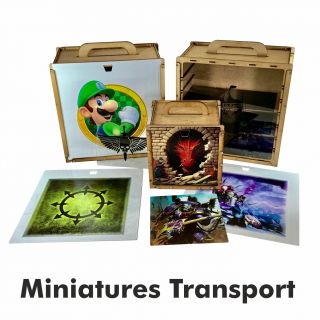 Transporte y almacenamiento de miniaturas