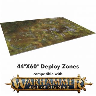 Mats 44"X60" with deply zones compatible Age of Sigmar  
